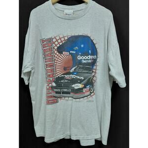 Competitors View Dale Earnhardt Graphic T-Shirt Gray Short Sleeve Knit Size XL